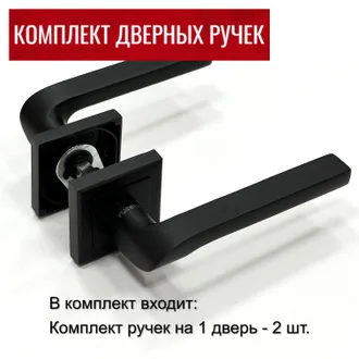 Дверные ручки RUCETTI RAP 24-S BL